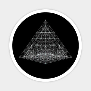 Pyramid Wireframe Plan Magnet